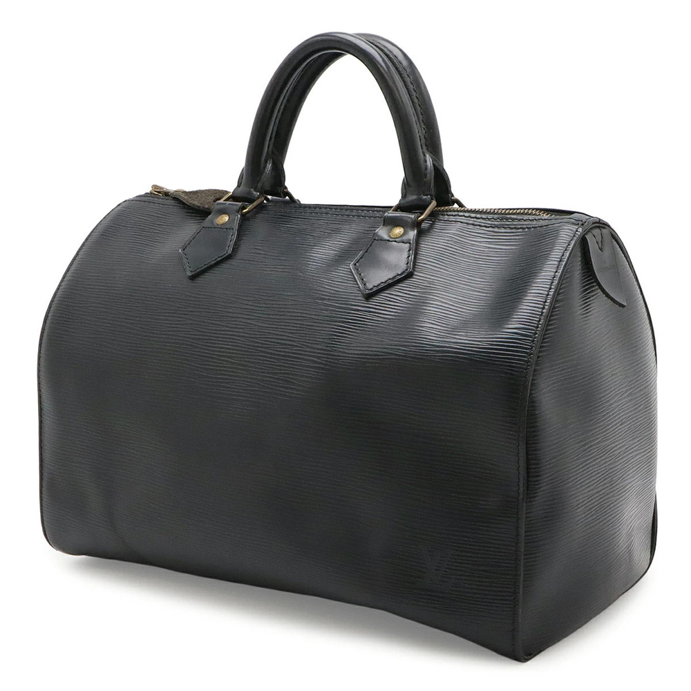 Louis Vuitton Bag Speedy Boston Noir Epi Handbag Black Leather Black